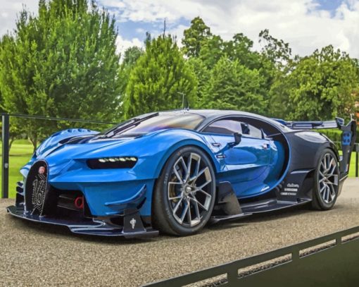 Bugatti Chiron paint by Numbers