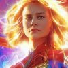 Captain Marvel paint By numbers