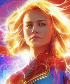 Captain Marvel paint By numbers