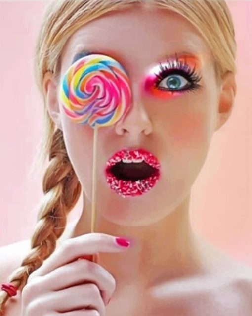 Carnival Candy Make Up paint By Numbers