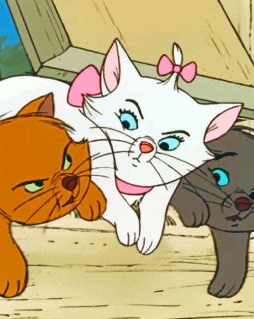 Cartoon Cats paint By Numbers