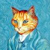 Cat In Van Gogh paint By Numbers