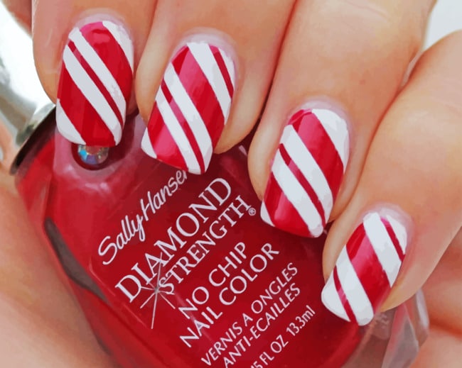 Christmas Nails polish paint By Numbers