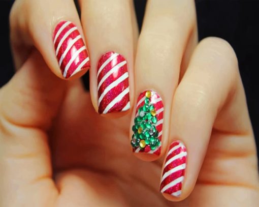 Christmas Nails paint By Numbers