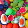 Colorful Fruits paint By Numbers