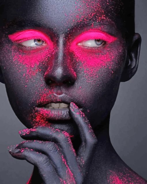 Creative Make Up Looks On Black Skin paint By Numbers