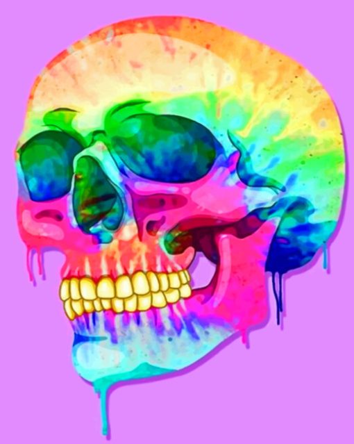 Creepy Skull paint By Numbers