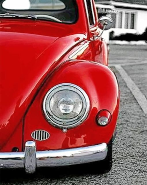 Fusca Vermelho paint By Numbers