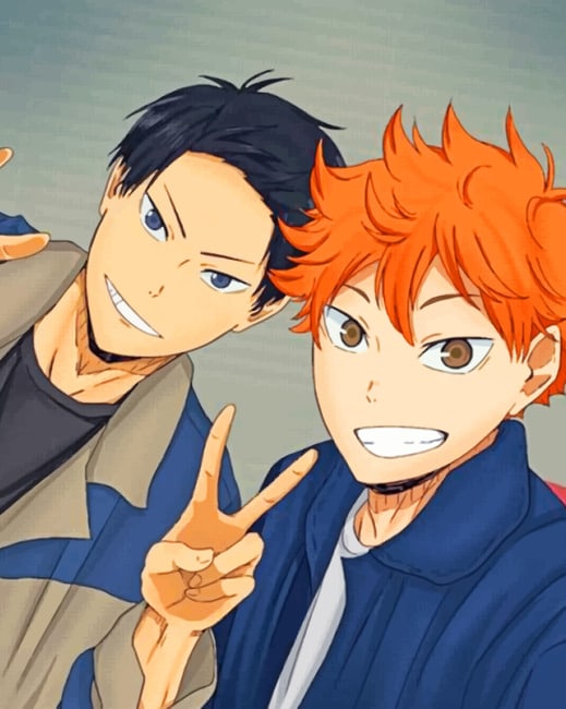 Haikyuu Kagehina Animations Paint By Numbers - Canvas Paint by numbers