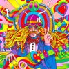 Hippie Psychedelic Art paint By Numbers
