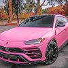 Pink Lamborghini paint By Numbers