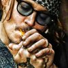 Johnny Deep With Cigarette paint by Numbers