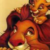 King And Simba paint By Numbers