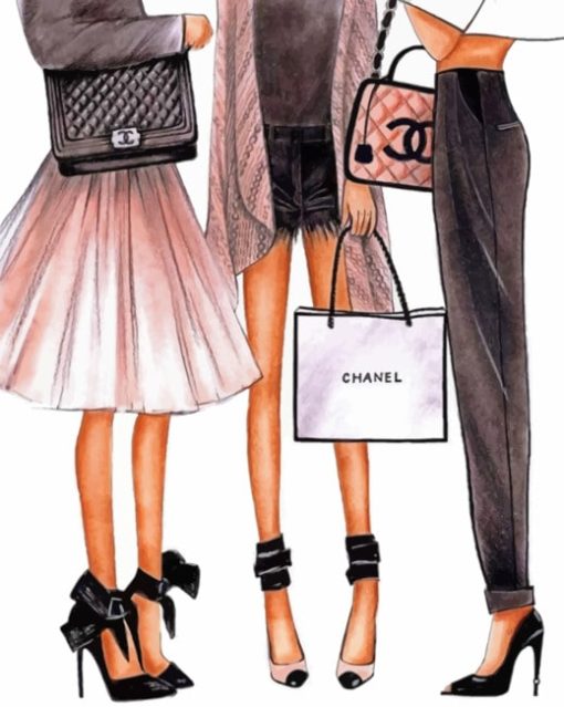 Ladies With Chanel Products paint By Numbers