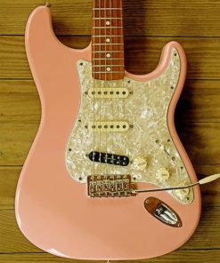 Light Pink Electric Guitar paint By Numbers