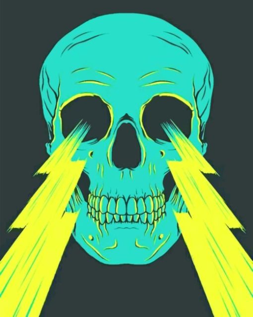 Lighting Skull paint By numbers