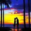 Lovers Silhouette paint By Numbers