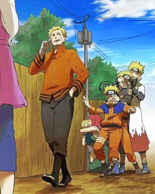 Minato Naruto And Boruto paint By Numbers
