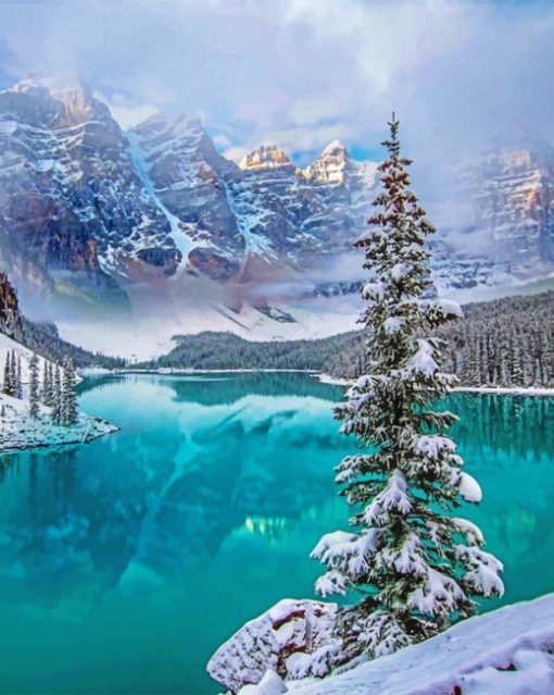 Moraine Lake paint By Numbers