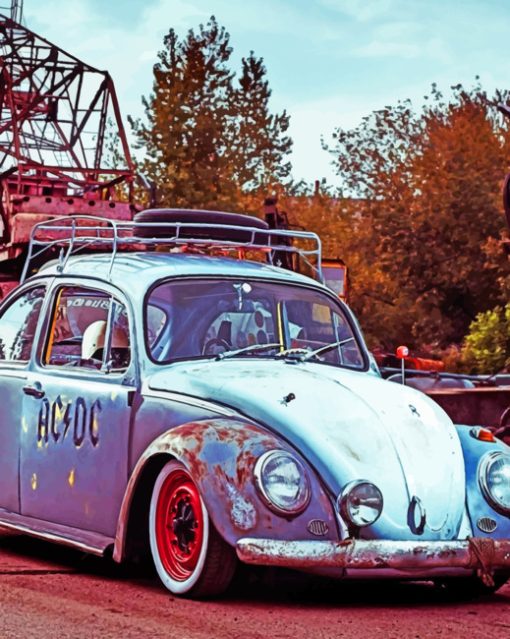 Old Beetle paint By Numbers