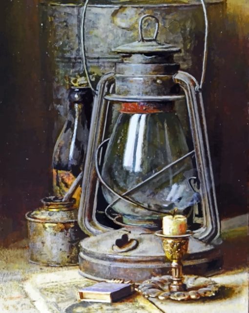 Old Lamp paint By Numbers