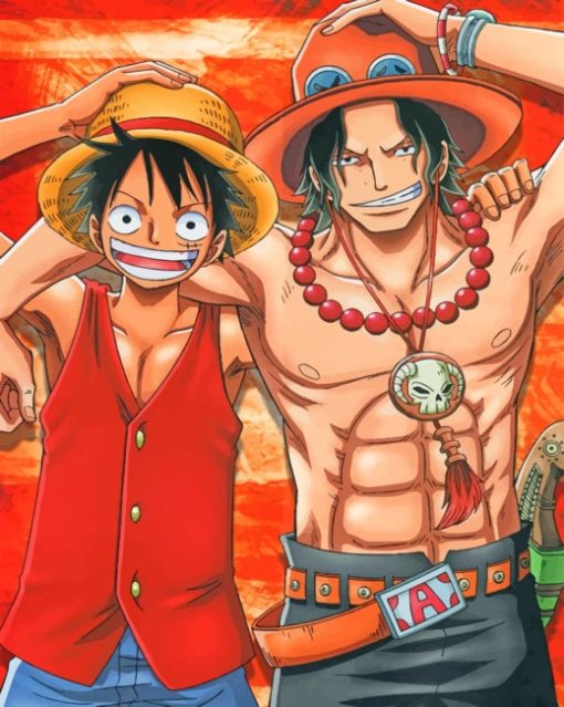 Ace And Luffy One Piece paint By Number