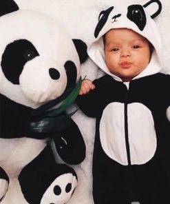 Panda outfit For Baby paint by numbers