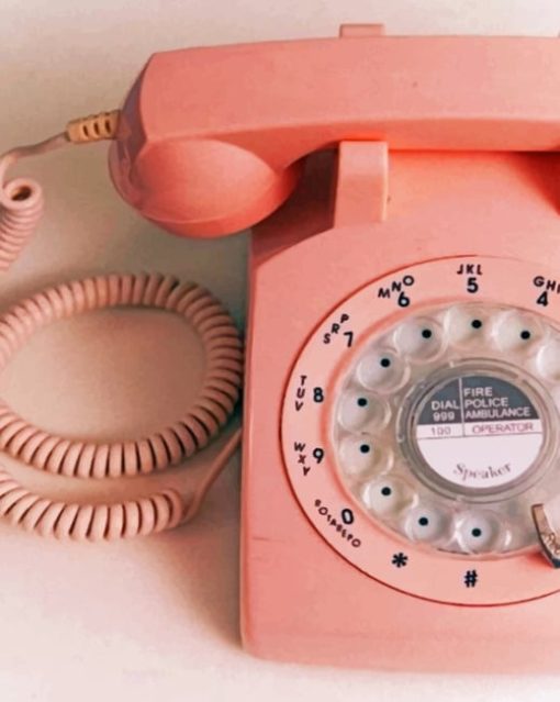 Pink Phone paint By Numbers
