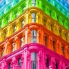 Rainbow Building paint By Numbers