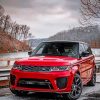 Red Range Rover paint By Numbers