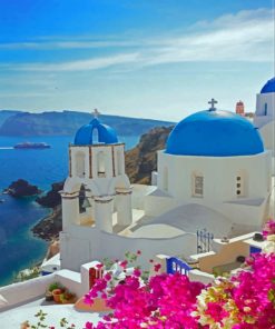 Santorini Greece paint By Number