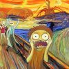 Scream Rick And Morty paint by Numbers