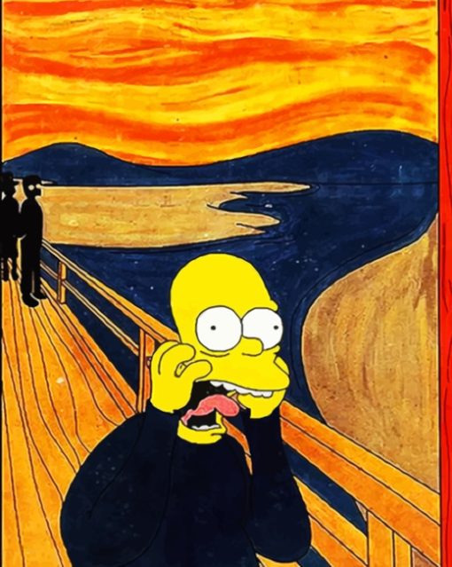 Scream Simpson paint By Numbers