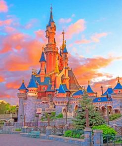 Sleeping Beauty Castle paint By Numbers