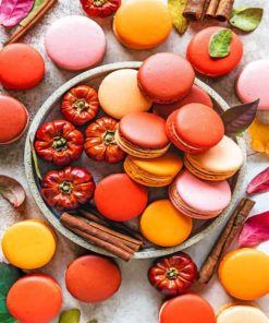 Thanksgiving Macaroons paint By Numbers