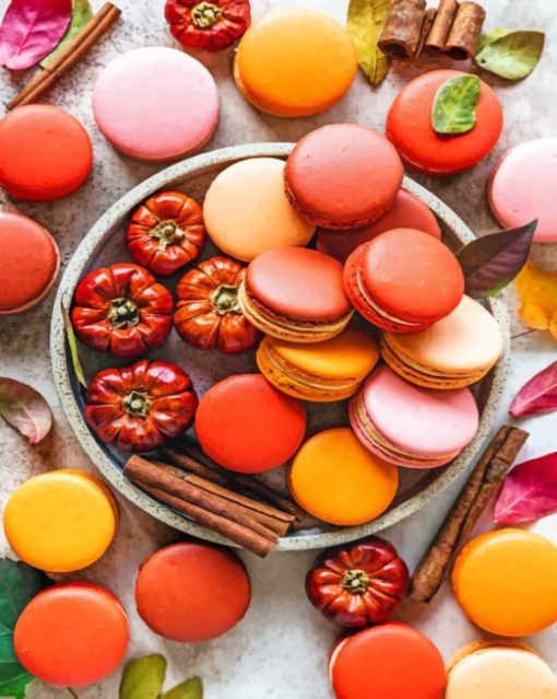 Thanksgiving Macaroons paint By Numbers