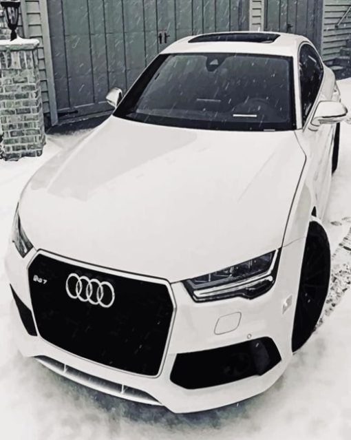 White Audi Car Paint By Numbers
