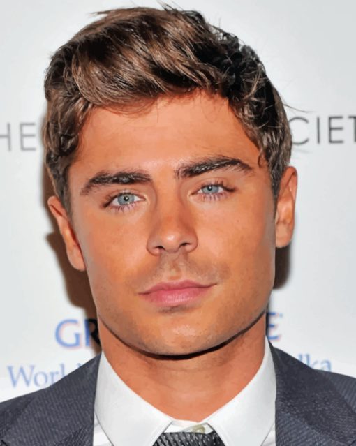 Zac Efron paint By Numbers