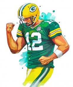 Green Bay Packer Player paint by numbers