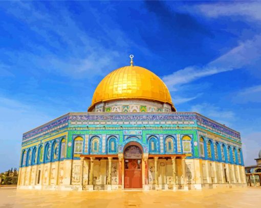 Al Aqsa Mosque paint by numbers