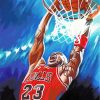 Basketball Player Michael Jordan paint by numbers