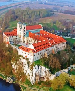 Benedictine Abbey In Tyniec Krakow paint by numbers
