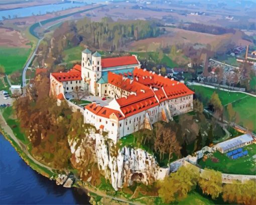 Benedictine Abbey In Tyniec Krakow paint by numbers