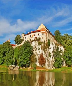 Aesthetic Benedictine Abbey In Tyniec paint by numbers