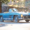 Blue Mercedes Benz Car paint by numbers