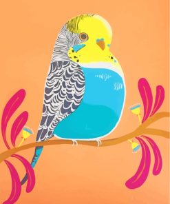 Budgie Bird Art paint by numbers