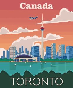 Canada Toronto Poster paint by numbers