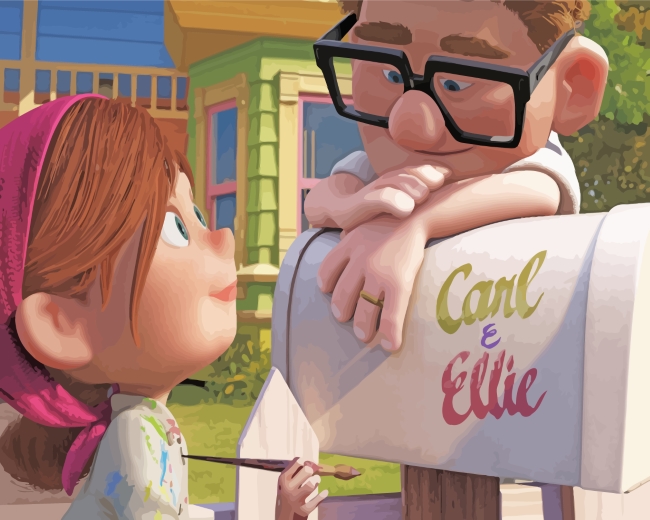 Carl And Ellie paint by numbers
