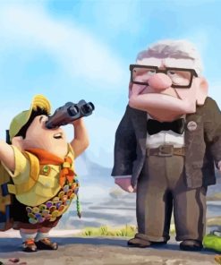 Russel And Carl Fredricksen paint by numbers