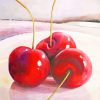 Cherries Fruits paint by numbers